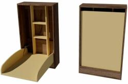  Pali Duo fali masszív pelenkázószekrény - Sötét sonoma/bézs