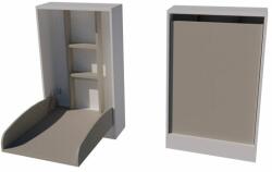  Pali Duo fali masszív pelenkázószekrény - Fehér/szürke