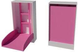  Pali Duo fali masszív pelenkázószekrény - Rózsaszín/fehér