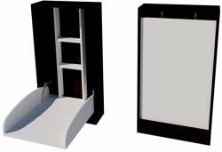  Pali Duo fali masszív pelenkázószekrény - Wenge/fehér