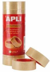 APLI Ragasztószalag, 19 mm x 33 m, APLI "Transparent", átlátszó (8 db) (RA12490)