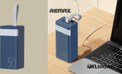 REMAX Chinen 50000mAh power bank - 2XUSB + Type-C - PD 20W QC 22.5W RPP-321 - Kék