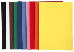 Velúr papír A4 - különböző színek / 10 db (bársonyos papír)