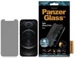 Panzer Standard Super+ iPhone 12/12 Pro Privacy antibakteriális képernyővédő fólia