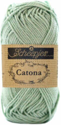 Scheepjes Catona 402 Silver Green - zöldes ezüstszürke pamut fonal