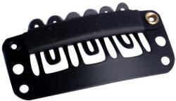 HairExtensionShop Tresszcsat Hajhosszabbításhoz Fekete Színben 28mm (AC-HE-CL28-BL)