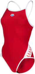arena icons super fly back solid red/white m - uk34 Costum de baie dama