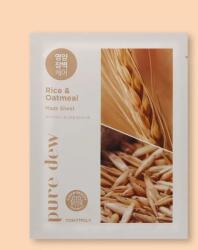 Tony Moly Szövet arcmaszk Pure Dew Rice & Oatmeal Almond Nutrition Mask Sheet - 23 g / 1 db