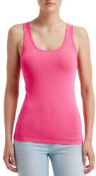 Anvil Női ujjatlan póló, sztreccs trikó, Anvil ANL2420, Hot Pink-XS