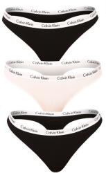 Calvin Klein 3PACK tarka Calvin Klein női tanga (QD3587E-WZB) XS