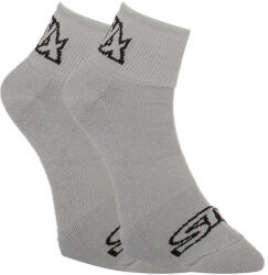 Styx Szürke zokni fekete logóval (HK1062) L