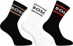 BOSS 3PACK tarka hosszú BOSS zokni (50469371 968) L