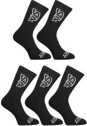 Styx 5PACK fekete hosszú Styx zokni (5HV960) L