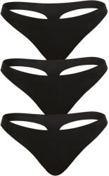 HUGO 3PACK női tanga HUGO varrás nélküli fekete (50492489 001) XL