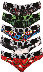 Styx 5PACK női bugyi Styx művészeti sport gumi többmellényes gumi többmellényes (5IK802379) L