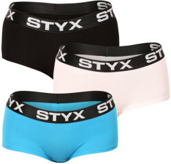 Styx 3PACK Női alsók Styx lábszárral többszínű (3IN96019) L