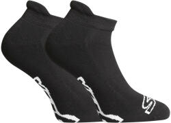 Styx Fekete rövid zokni fehér logóval (HN960) M