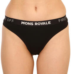 Mons Royale Női tanga Mons Royale merino fekete (100311-1015-001) L