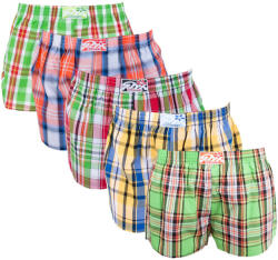 Styx 5PACK női bő szárú boxeralsók Styx klasszikus gumipánt többszínű (K60103263336) XL