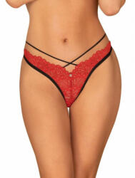 Obsessive Női tanga Obsessive piros (Mettia thong) L