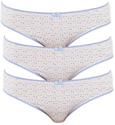 Molvy 3PACK női bugyi Molvy kék (3MD-792-KEU) XL