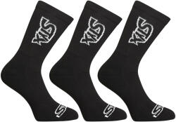 Styx 3PACK fekete hosszú Styx zokni (3HV960) XL