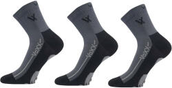 VoXX 3PACK sötét szürke VoXX zokni (Barefootan-darkgrey) M