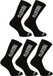 Nedeto 5PACK fekete hosszú Nedeto zokni (5NDTP001-brand) XL