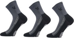 VoXX 3PACK sötét szürke VoXX zokni (Barefootan-darkgrey) L