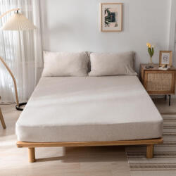 BAOLY Cearceaf de pat cu elastic din Jersey 180 x 200 cm, bej