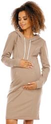 FiatalDivat Kapucnis kismama ruha hellyel a szoptatásra modell 1580 cappuccino szín (EA0415-XL)