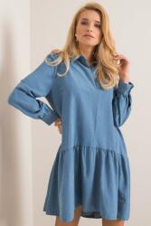 FiatalDivat Oversize ruha fodrokkal és gallérral modell 01839 világos kék (FP349961)