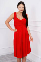 FiatalDivat Laza ruha széles vállpántokkal modell 61063 piros (HK8422-4XL)