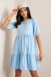 FiatalDivat Ráncos ruha Perla fodrokkal világos kék (FP349696-XL)