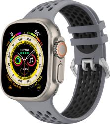 Cubenest Sportóra szíj az Apple Watch-hoz, Szín szürke-fekete (3302)
