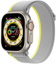 Cubenest Apple Watch Trail Loop szíj, Szín sárga-szürke (3311)