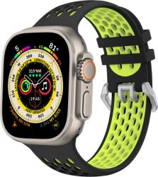 Cubenest Sportóra szíj az Apple Watch-hoz, Szín fekete-sárga (3301)