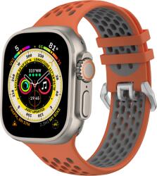 Cubenest Sportóra szíj az Apple Watch-hoz, Szín narancs-szürke (3304)