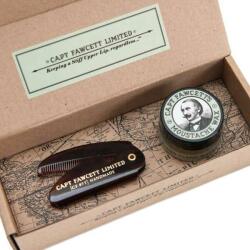 Captain Fawcett Set - Captain Fawcett Moustache Wax & Folding Pocket Moustache Comb - makeup - 85,90 RON