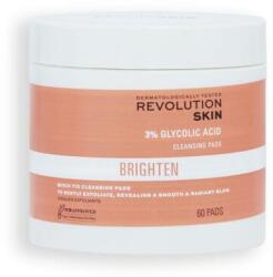 Revolution Skin Pad-uri cu acid glicolic pentru curățare facială - Revolution Skin 3% Glycolic Acid Cleansing Pads 60 buc
