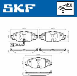 SKF set placute frana, frana disc SKF VKBP 80018 E - automobilus