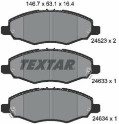 TEXTAR set placute frana, frana disc TEXTAR 2452301 (2452301)