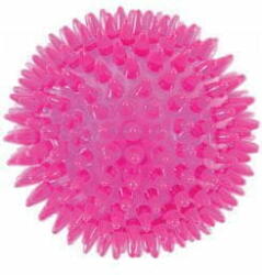 ZOLUX Kutyajáték BALL SPIKE TPR POP 13cm tüskékkel rózsaszín