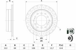Bosch Disc frana BOSCH 0 986 479 F07 (0 986 479 F07) - automobilus