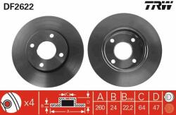 TRW Disc frana TRW DF2622 (DF2622) - automobilus