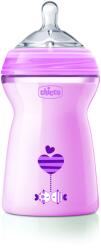 Chicco Бебешко шише за хранене Chicco - Natural Feeling РР, за момиче, 330 ml, 6 m+ (N0244)