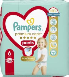 Pampers Бебешки пелени гащи Pampers - Premium Care 6, 31 броя (10638)