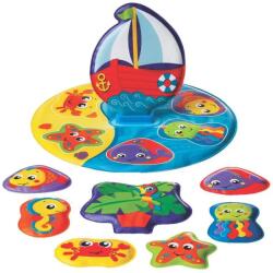 Playgro Пъзел за баня Playgro - Платноходка, 6 m+ (PG.0528)