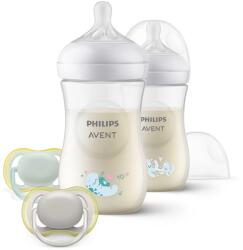 Philips Комплект шишета за хранене Philips Natural Response, 260 ml - с 2 броя шишета за хранене Октопод и 2 броя залъгалки (00A.0603.001)