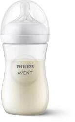 Philips Шише за хранене Philips Avent - Natural Response, 260 ml, с биберон поток 3, 1м+ (00A.0572.001)